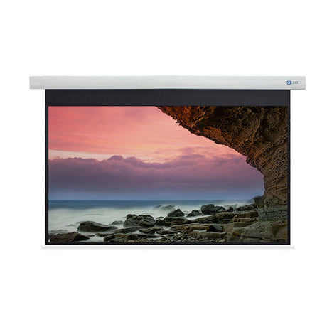 DELUXX Cinema Electric Screen 221 x 124cm, 100" - 4K Fibre MWHT