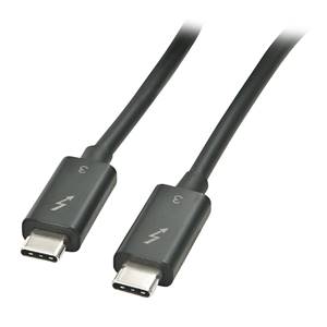 Lindy 0.5m Thunderbolt 3 Cable (USB type C Male / Male) (41555)
