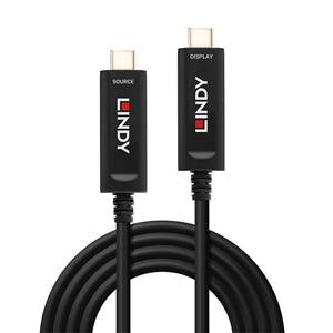 Lindy 15m Fibre Optic Hybrid USB Type C Video Cable (38503)