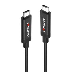 Cable USB 3.1 Gen 2 C/C activo Lindy de 5 m con AV y PD 3.0 (43308)