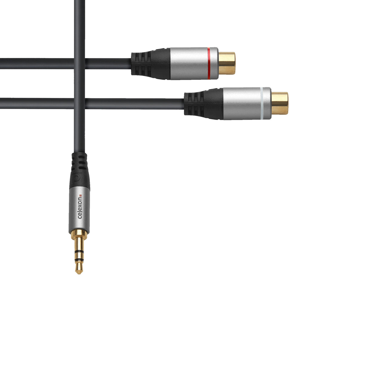 Celexon 3.5mm stereo jack to 2x cinch m/f audio adapter 0.25m - professional line