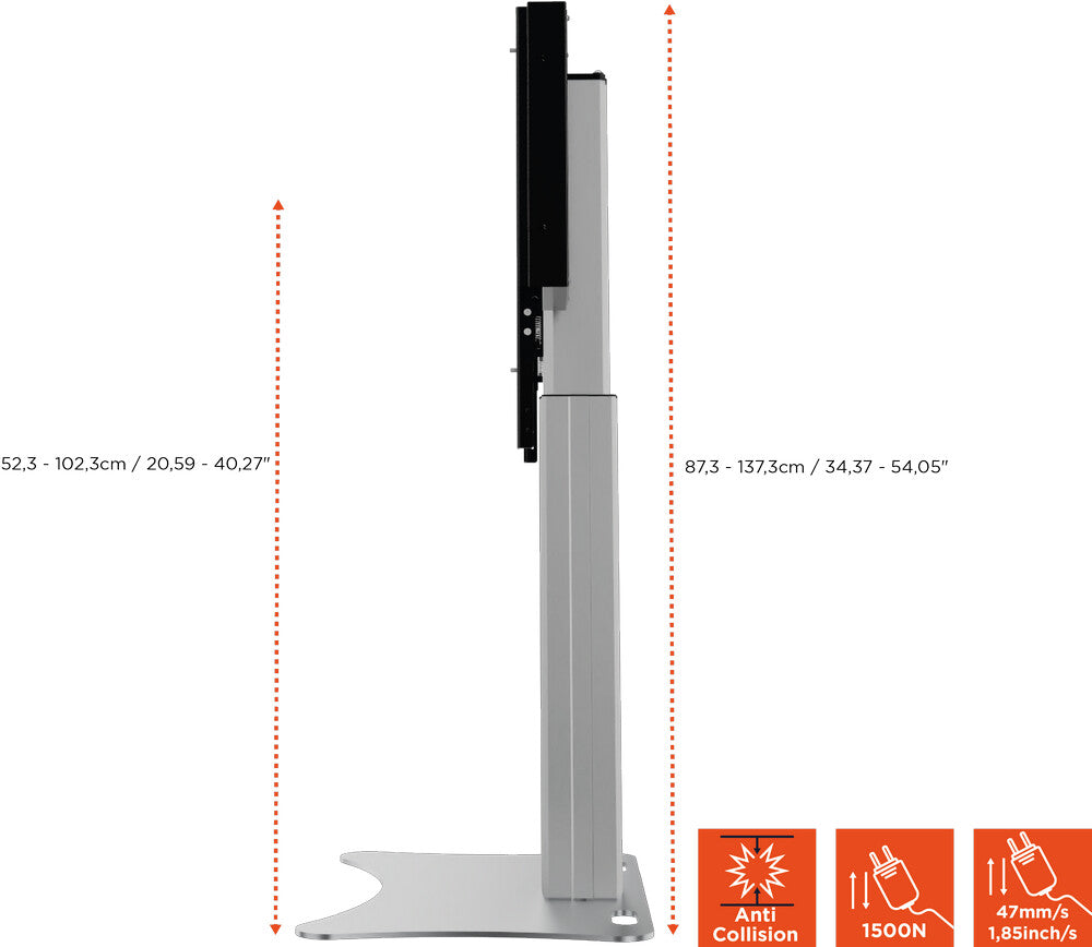 Celexon expert electric height-adjustable display stand adjust-4275ps - 50cm