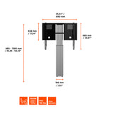 Soporte de exhibición ajustable en altura eléctrico Celexon Expert Adjust-4275WS con montaje en pared - 50 cm