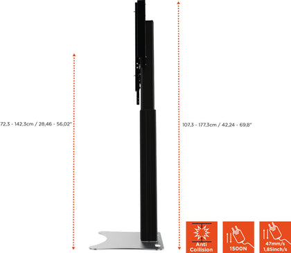 Celexon expert electric height-adjustable display stand adjust-4286pb - 70cm