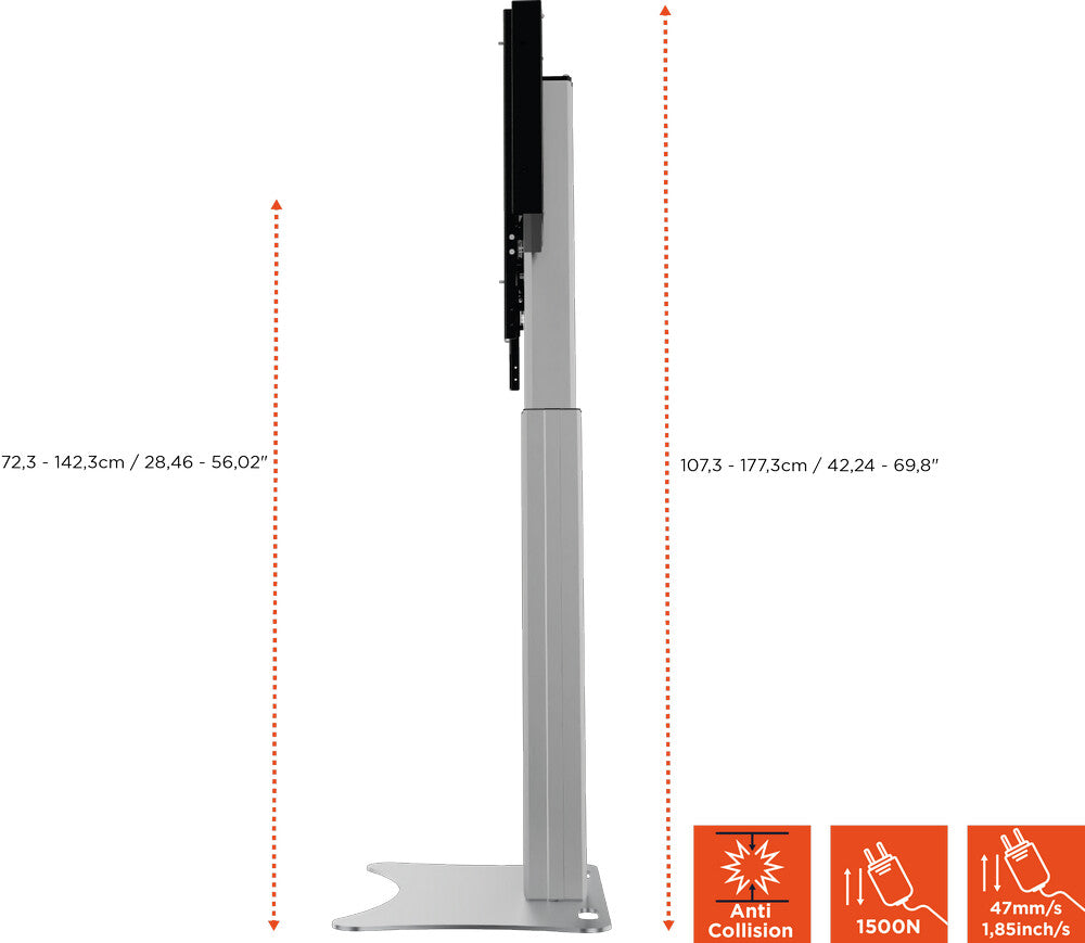 Celexon expert electric height-adjustable display stand adjust-4286ps - 70cm