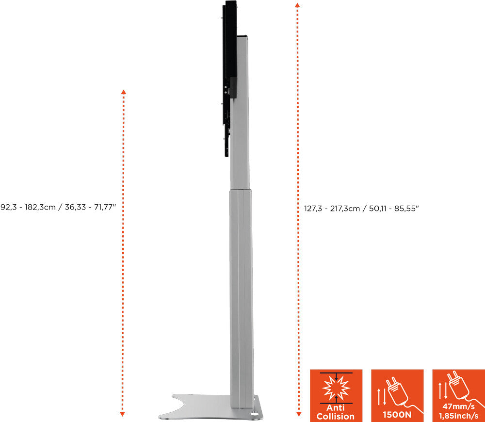 Soporte de exhibición eléctrico de altura regulable Celexon Expert Adjust-4286ps – 90cm