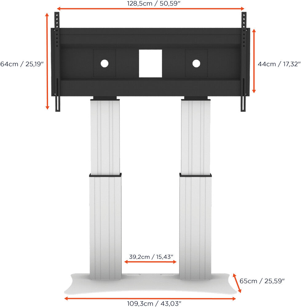 Celexon expert electric height-adjustable display stand adjust-70120ps - 50cm