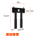 Soporte de exhibición ajustable en altura eléctrico Celexon Expert Adjust-70120WB con montaje en pared - 50 cm