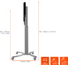 Celexon expert electric height adjustable display trolley adjust-4286ms - 70cm