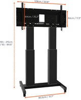 Celexon expert electric height adjustable display trolley adjust-70120mb- 50cm