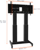 Celexon expert electric height adjustable display trolley adjust-70120mb- 50cm