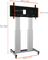 Celexon expert electric height adjustable display trolley adjust-70120ms- 50cm