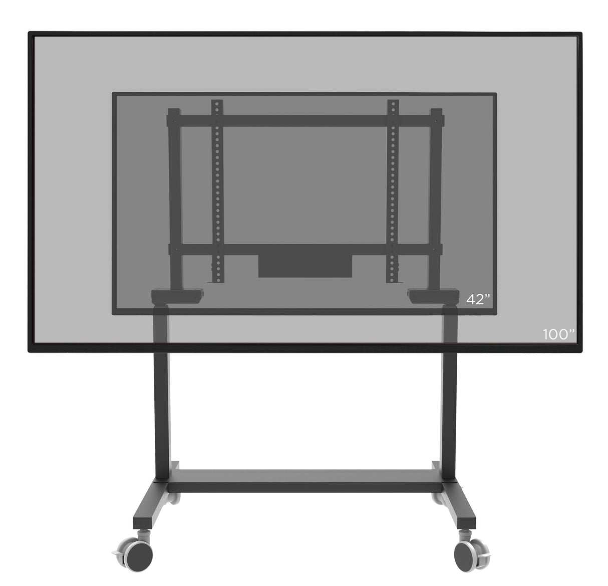 celexon Professional electric height adjustable display trolley Adjust-42100MB - 65cm