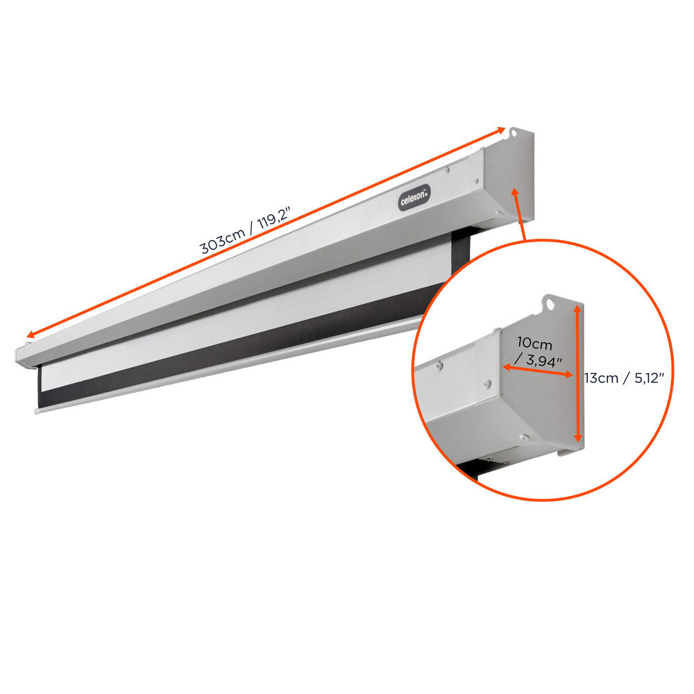 156" Celexon screen electric economy 280 x 280 cm 1:1