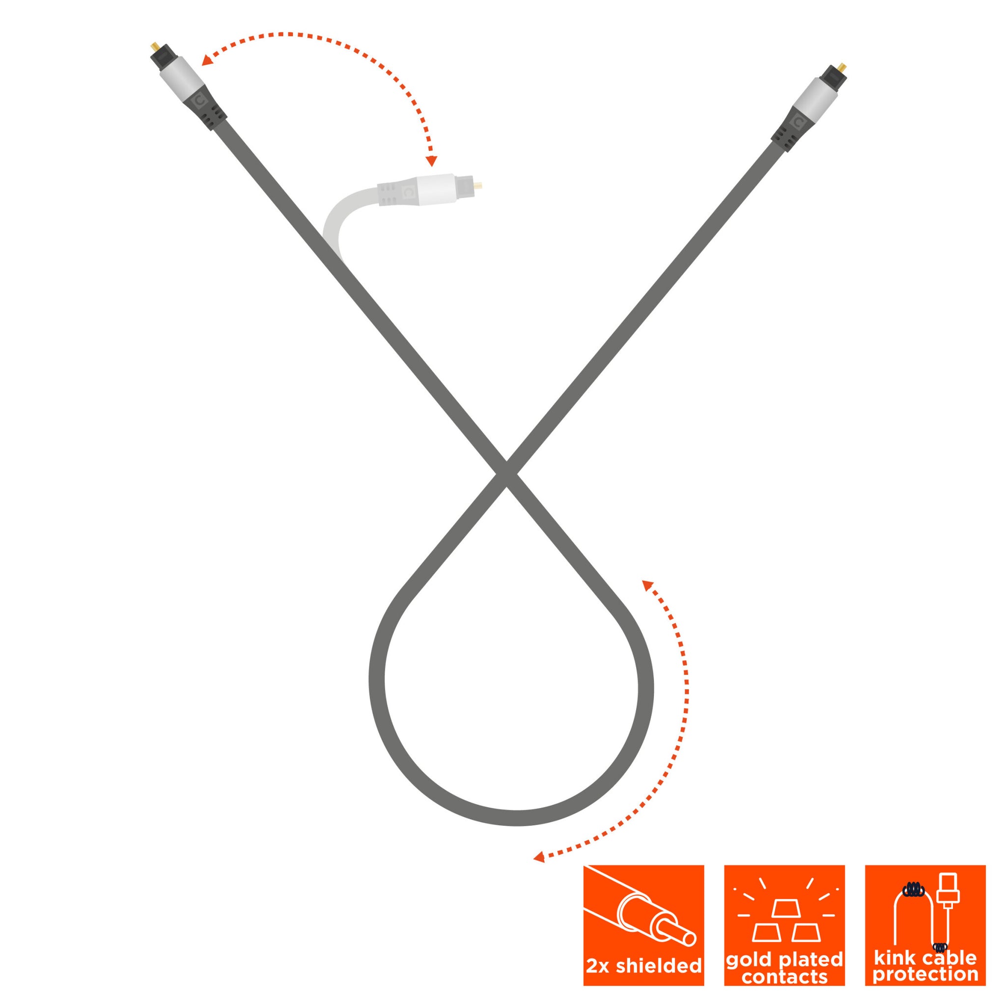 Celexon toslink optical audio cable 1.0m - professional line