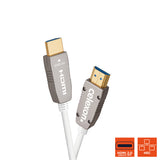 Cable activo HDMI 2.0b de fibra óptica UHD de Celexon, 15 m, color blanco