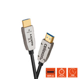 Cable activo de fibra óptica Celexon UHD HDMI 2.1 8K de 50 m, color negro