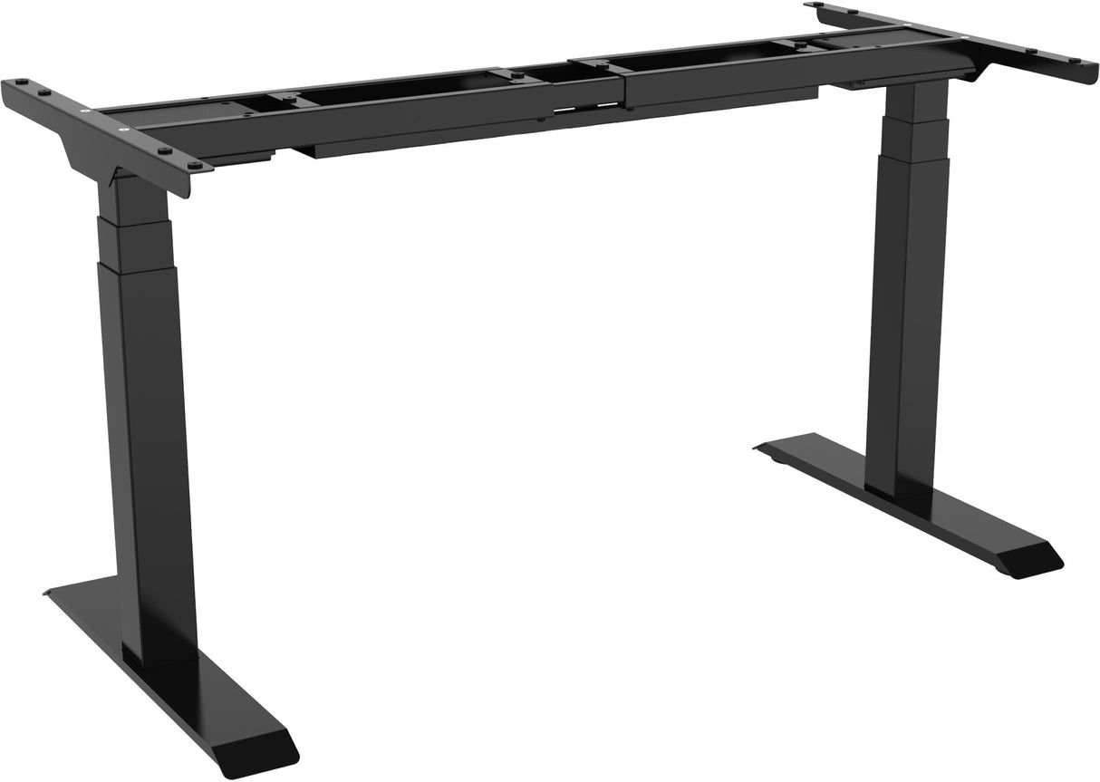 Escritorio profesional de altura regulable eléctricamente Celexon de 57" eadjust-58123 - negro, incluye tablero de HPL de 125 x 75 cm