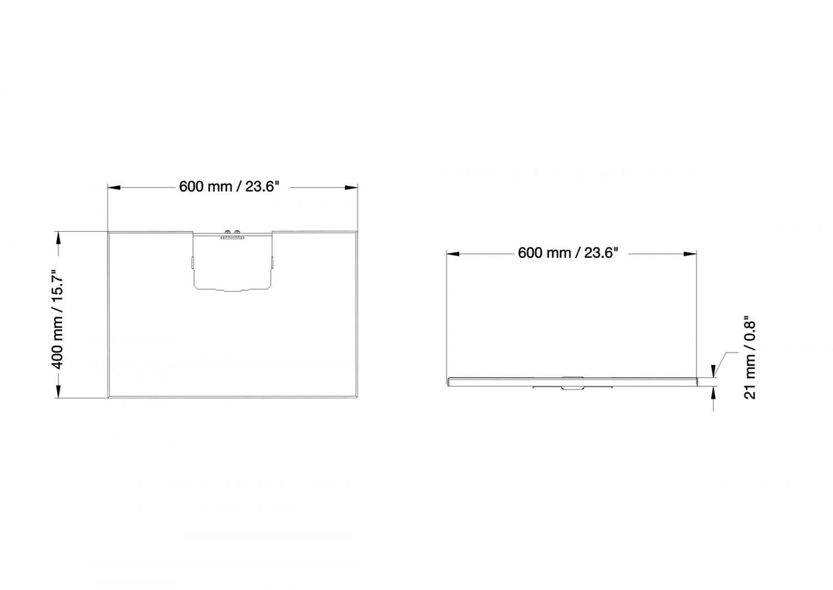 Celexon front shelf for expert series display stands