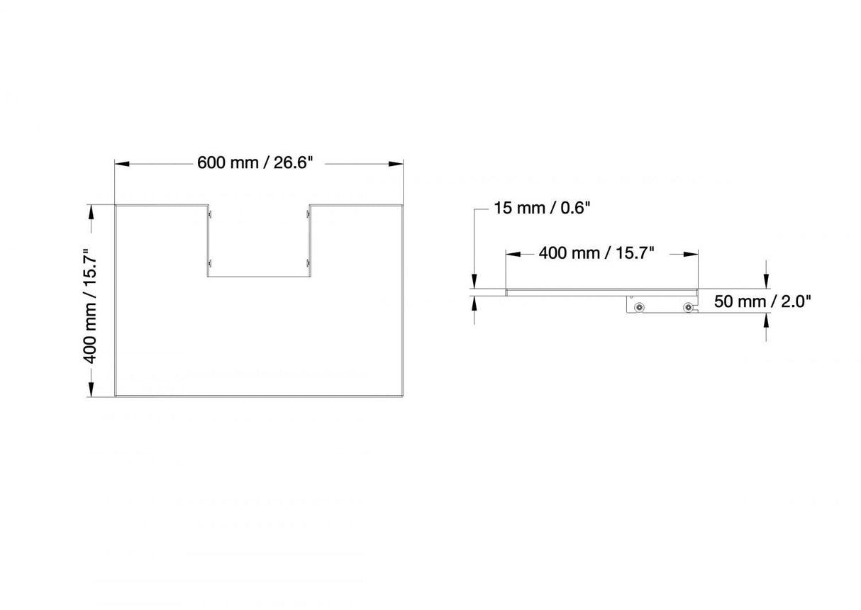 Celexon front shelf for all adjust-v models for professional plus and expert series display stands