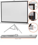 66" Celexon screen tripod economy 133 x 100 cm - white edition 4:3