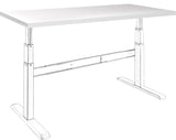 57" Celexon table top 125 x 75cm for adjust desk, white